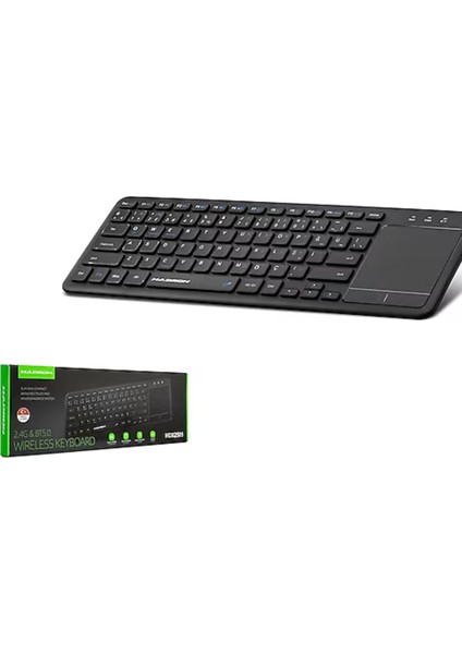 Kablosuz Bluetooth Klavye Touchpad Mouse Özellikli Wireless Mini Tv Pc Android Box Tablet Uyumlu