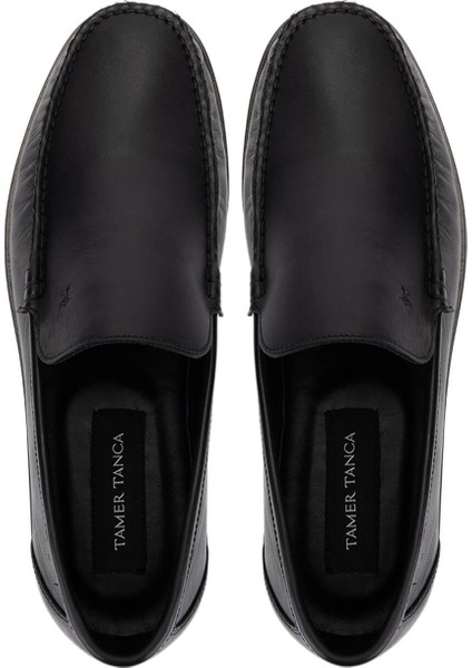 Erkek Hakiki Deri Siyah Analin Loafer Ayakkabı 1008 3539 Erk Ayk SK25-26 Sıyah Anl indirimleri