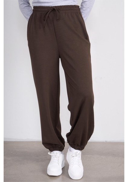Çetinkaya Fithit 7661 Kadın Modal Lastikli Paça Eşofman Alt Acı Kahve modelleri