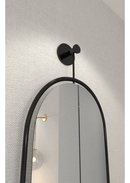 Ayna Siyah - Pendulum Metal Parçalardan Oluşan Duvar Dekor Ayna, Mobilya Dekoratif Duvar Aynası, indirimleri