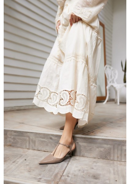 Matteo Kadın Vızon Rugan Topuklu Ayakkabi modelleri