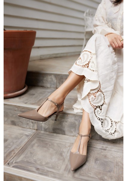 Matteo Kadın Vızon Rugan Topuklu Ayakkabi fırsatları