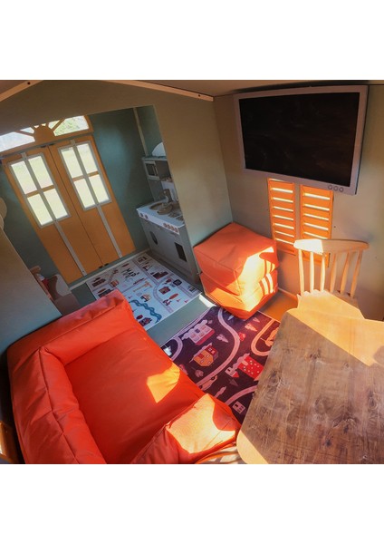 Ahşap Çocuk Tinyhouse Oyun Evi