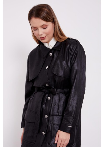 Siyah Kraş Kumaş İkili Takım