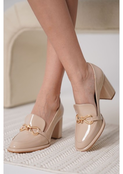 Modaserdem Melly Nude Rugan Kadın Topuklu Ayakkabı modelleri