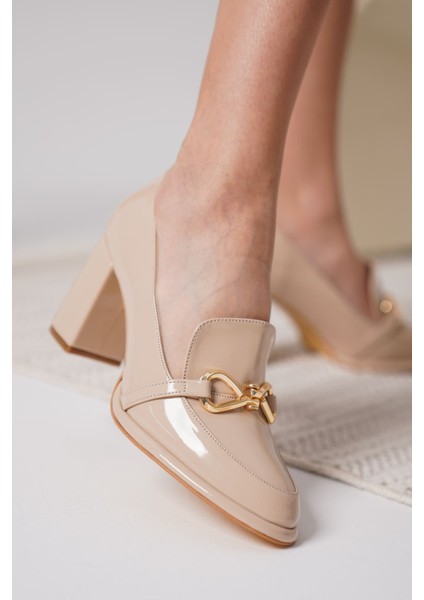 Modaserdem Melly Nude Rugan Kadın Topuklu Ayakkabı fırsatları