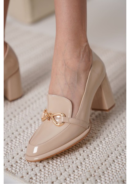 Modaserdem Melly Nude Rugan Kadın Topuklu Ayakkabı indirimleri