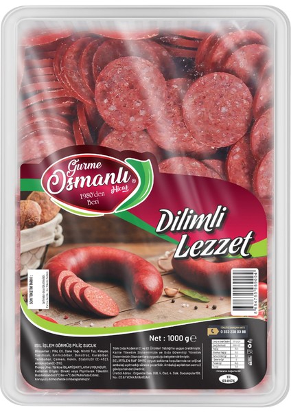 %100 Afyon Mangallık Piliç Sucuk 2kg