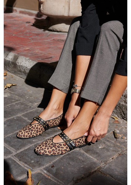 Bervi Kadin Kahve Suet Atkılı Babet fırsatları