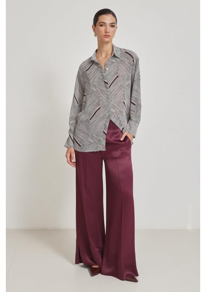 Vişne Desenli Uzun Kollu Gömlek fiyatları