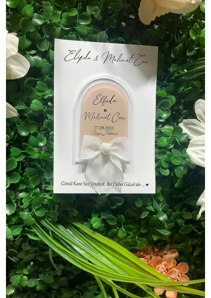 Uv Baskı Pleksi Magnet Söz, Nişan, Nikah, Düğün, Kına, Doğum Günü 10 Adet