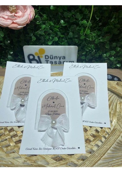 Uv Baskı Pleksi Magnet Söz, Nişan, Nikah, Düğün, Kına, Doğum Günü 10 Adet modelleri