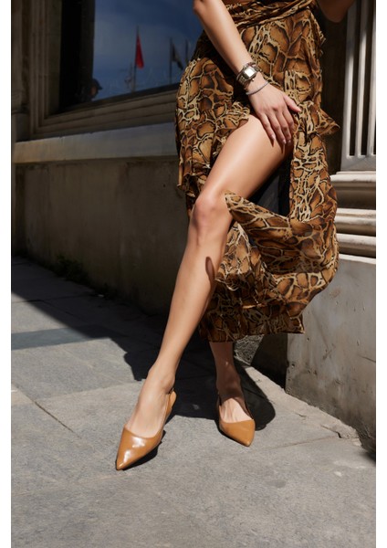 Murcia Kadın Siyah Mini Topuklu Slingback Ayakkabi fırsatları