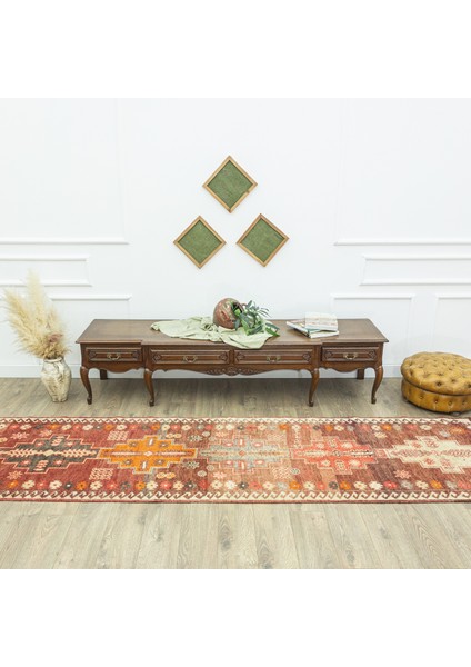 Sera Rustik Desenli Yün Yolluk 96X347 cm fiyatları