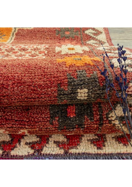 Sera Rustik Desenli Yün Yolluk 96X347 cm fırsatları