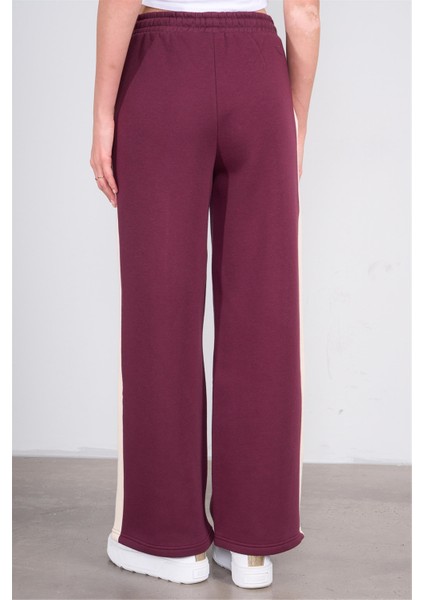 Çetinkaya Fithit 7769 Kadın 3 Iplik Bol Paça Eşofman Alt Mürdüm fırsatları