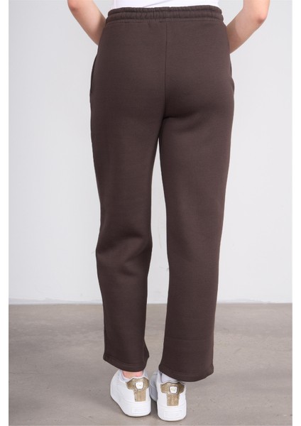 Çetinkaya Fithit 7736 Kadın 3 Iplik Bol Paça Eşofman Alt Kahve indirimleri