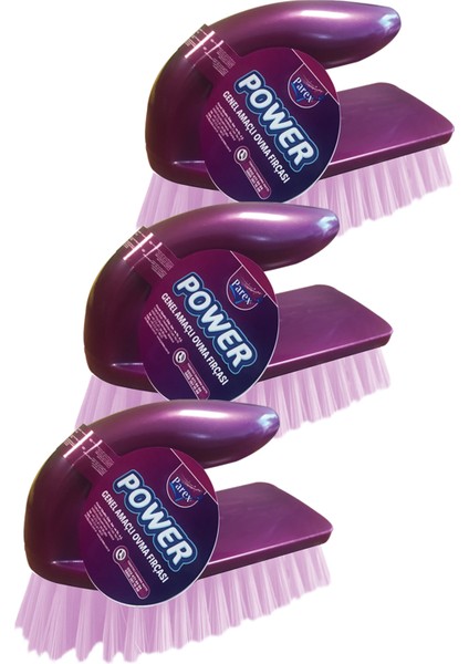 Power Genel Amaçlı Ovma Fırçası Üçlü Paket