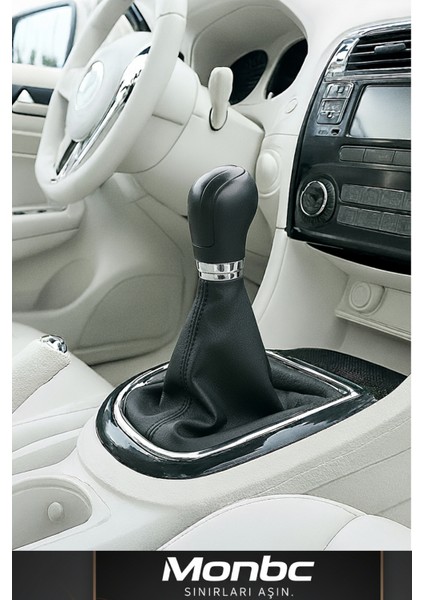 Fiat Palio Siyah Suni Deriden Üretilen Kaliteli ve Dayanıklı Siyah Spor Düz Dikiş Vites Körüğü