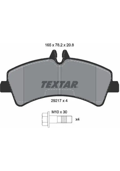 2921702 Arka Fren Balatasi 2E0698451A 2E0698451B 2E0698451G