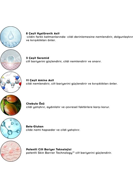 Cilt Bakım Serum Seti – Hyalüronik Asit, Peptit, Vitamin C ve AHA ile Dolgunlaştırıcı, Yenileyici, Yatıştırıcı Vegan Formül, 4×30 ml