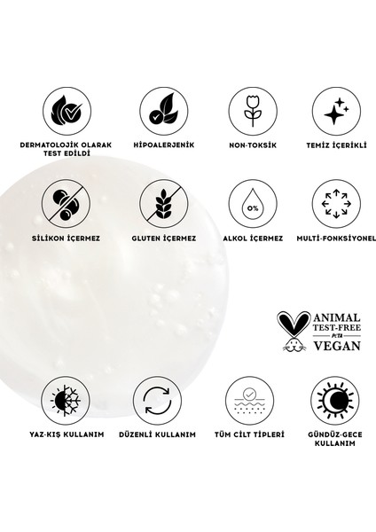 pH dengeli Krem Yüz Makyaj Temizleyici | Çift Aşamalı | Yeşil Çay Özü Aloe Vera | Tüm Cilt Tipleri