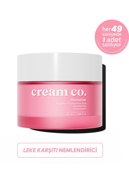 Su Bazlı Moisturizer Nemlendirici Yüz Kremi | Hyaluronik Asit | 50 ML | Tüm Cilt Tipleri