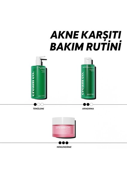 Akne & Siyah Nokta Karşıtı Yüz Temizleme Jeli | Niacinamide Çay Ağacı Yağı | 400 ML