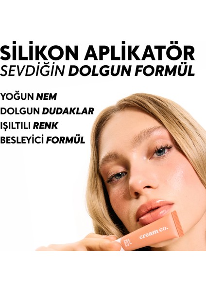 3in1 Lip Balm 403 | Nemlendirici Parlatıcı Dudak Bakım | Bej Kurabiye | Hyaluronik Asit Seramid modelleri