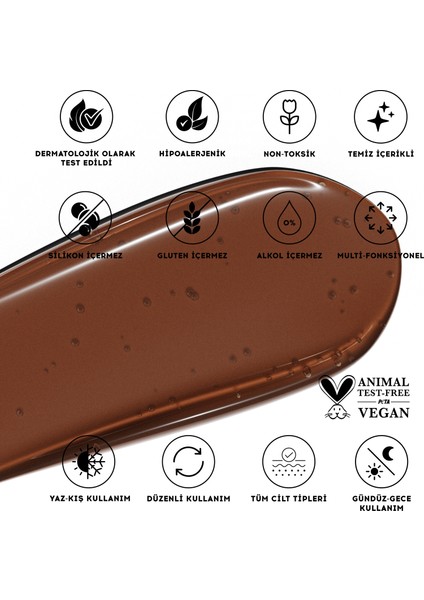 Nemlendirici Parlatıcı 3in1 Lip Balm | Dudak Bakım | Mocha Kahve | Hyaluronik Asit Seramid