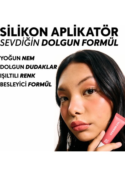 Nemlendirici Parlatıcı 3in1 Lip Balm | Dudak Bakım | Cupcake Rose Gülkurusu Hyaluronik Asit Seramid modelleri