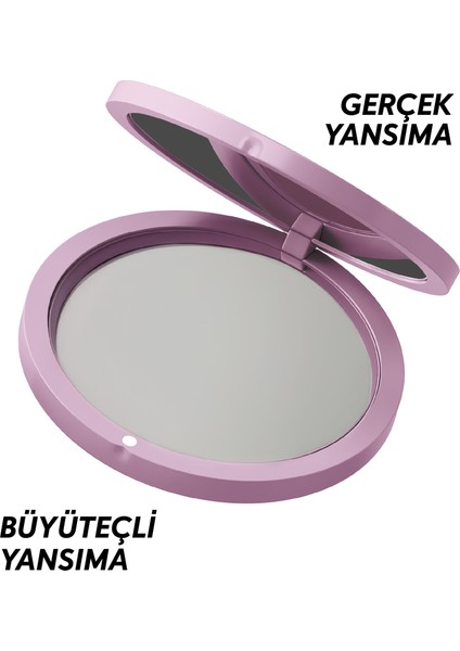 Çift Taraflı Kapaklı Ayna | Pocket Mirror | Taşınabilir Cep Aynası | Mini Makyaj Aynası | Pembe fiyatları