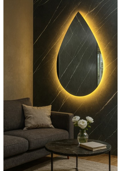 Kablosuz Pilli Ledli 55×55 Boyut 4mm Kalınlık Berrak Rodajlı Ultra Lux Dekor Ayna ( Piller Hediye) modelleri