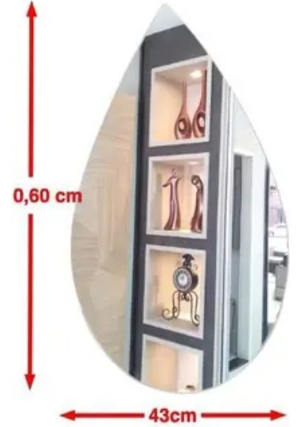 Kablosuz Pilli Ledli 55×55 Boyut 4mm Kalınlık Berrak Rodajlı Ultra Lux Dekor Ayna ( Piller Hediye)