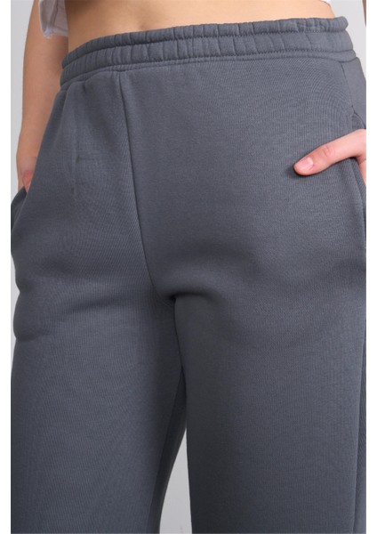 Çetinkaya Fithit 7633 Kadın 3 Iplik Dar Paça Eşofman Alt Koyu Gri modelleri