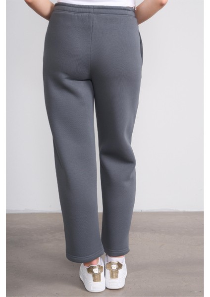 Çetinkaya Fithit 7633 Kadın 3 Iplik Dar Paça Eşofman Alt Koyu Gri fırsatları