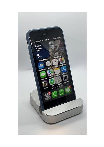 Cep Telefonu Stant, Masaüstü Kullanıma Uygun Alüminyum Stant, Yer Kaplamayan Kompakt Şık Tasarım 16 15 14 13 Pro Max, 12 11 Se Modelleri Ile Uyumlu, Uzay Grisi, Kesim Kenarlar modelleri