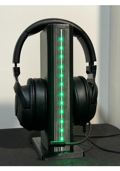 X1 – Rgb Işıklı Gaming Kulaklık Standı | Remote Controller, USB Güç Bağlantılı, Masaüstü Kulaklık Standı, Dayanıklı Oyun Kulaklığı Tutucu, Pc Oyuncu Kulaklık Aksesuarı Için Premium Tasarım