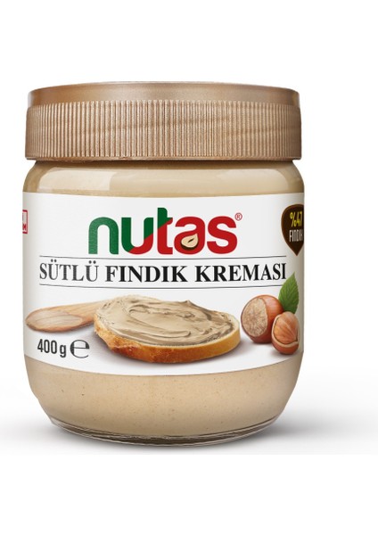 Sütlü Fındık Kreması 400 gr Cam Kavanoz