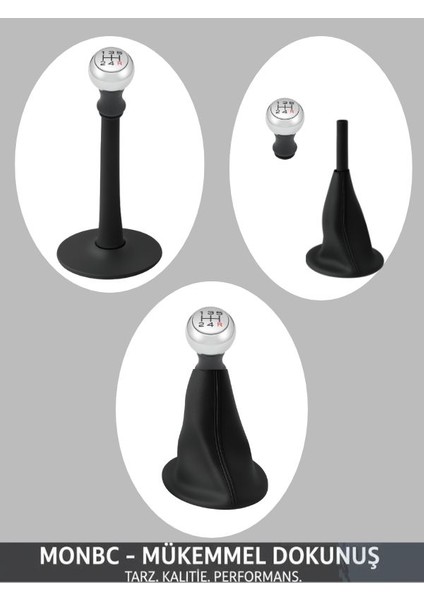 Renault Kangoo Siyah Suni Deriden Üretilen Kaliteli ve Dayanıklı Sarı Spor Düz Dikiş Vites Körüğü fırsatları