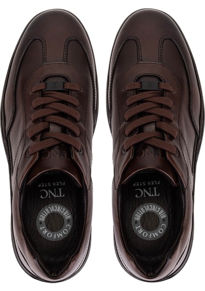 Erkek Hakiki Deri Kahverengi Casual Ayakkabı 298 3016-56603 Erk Ayk SK25-26 Kahve Slvr Alkl indirimleri