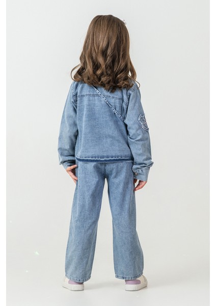 Kalp Nakışlı Çantalı Kız Çocuk 4\'lü Takım - 26K 2242 fırsatları