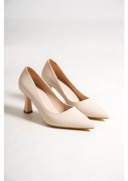 Modaserdem Alexandra Kadın Bej Stiletto