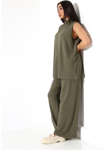 Kadın Sıfır Kol Yün Viskon Boğazlı Bluz indirimleri