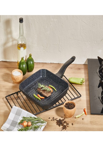 Hitit Mavi Siyah Granit Grill Tava 20 cm fiyatları