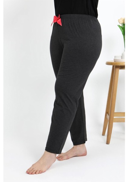 Kadın Pamuklu Büyük Beden Alt Pijama Antrasit fiyatları