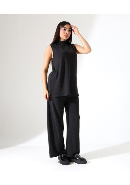 Kadın Sıfır Kol Yün Viskon Boğazlı Bluz fırsatları