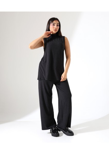 Kadın Sıfır Kol Yün Viskon Boğazlı Bluz indirimleri