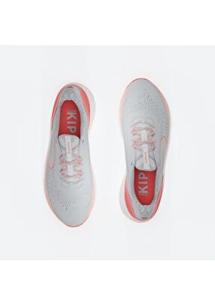 Kiprun Kadın Spor Ayakkabı Gri ve Mercan Renkli Nefes Alabilir Yapı 235 g Koşu İçin İdeal