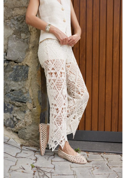 Sıngle Kadın Bej Orgu Ithal Babet modelleri